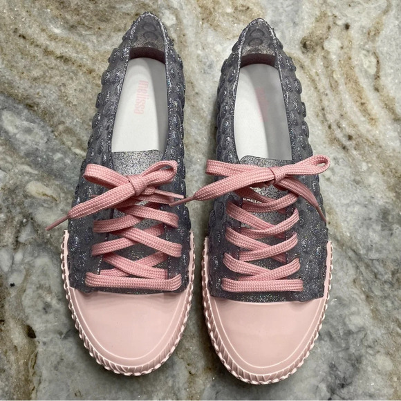 MELISSA Polibolha Waterproof Lace-up Plastic Sneakers Women’s US 8 - Picture 3 of 11